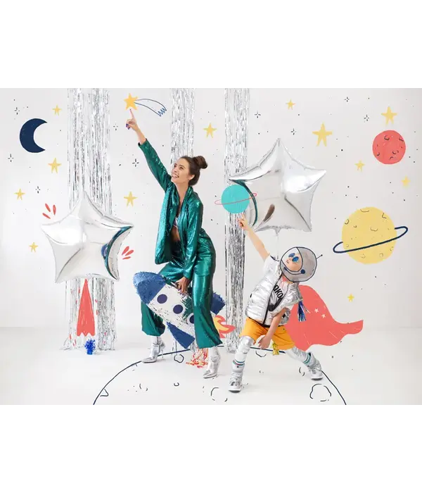 Zilveren Glossy Ballonnen 30cm (50st)