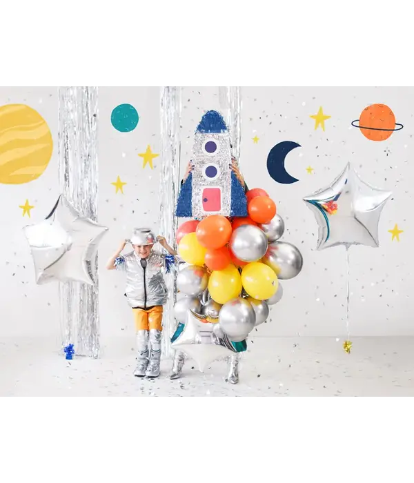 Zilveren Glossy Ballonnen 30cm (50st)