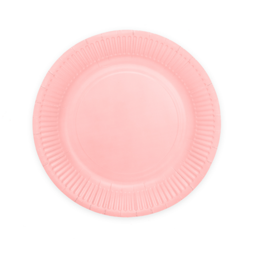 Roze borden 23cm FSC (8st)