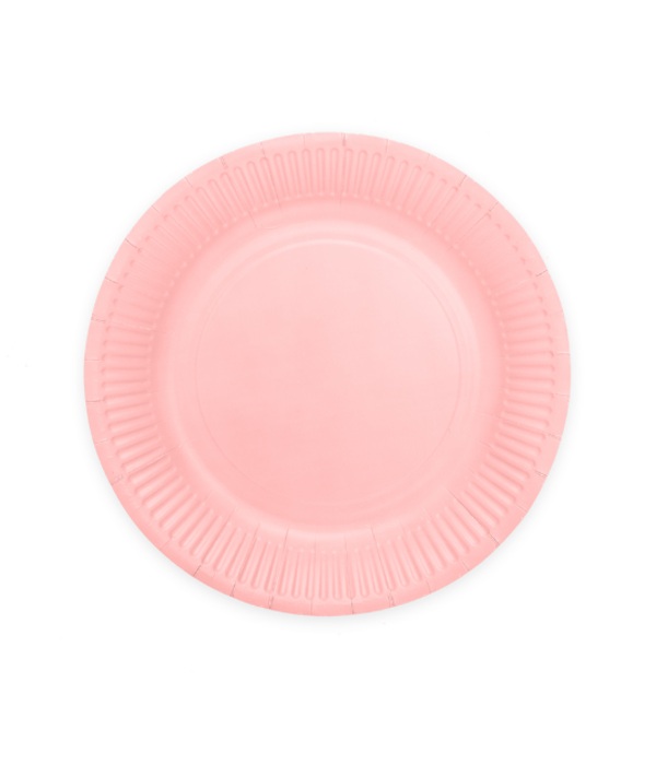 Roze borden 23cm FSC (8st)