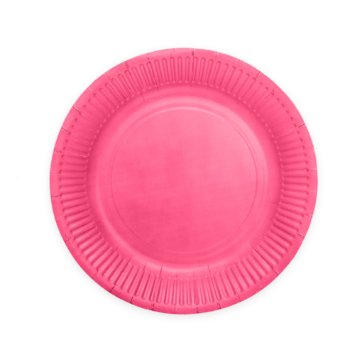Hot Pink Gebaksbordjes 18cm FSC (8st)