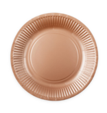 Gebaksbordjes Rosegoud 18cm FSC (8st)