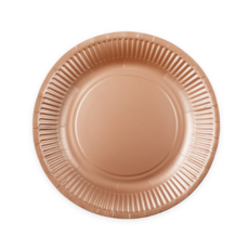 Gebaksbordjes Rosegoud 18cm FSC (8st)
