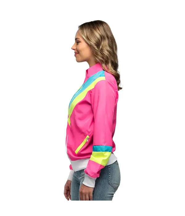 Trainingsjas 90's Retro Babe Roze Jasmijn