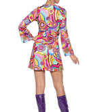 Hippie Jurkje roze bloemen Dames