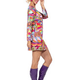 Hippie Jurkje roze bloemen Dames