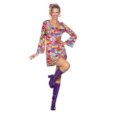 Hippie Jurkje roze bloemen Dames