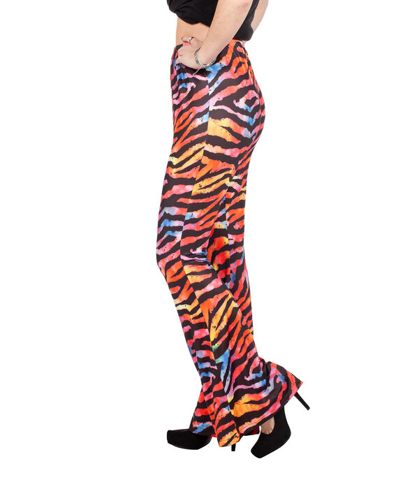 Dames Hippiebroek Tijger multicolour