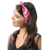 Bandana Nek- en Hoofdband Pink