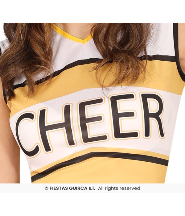 Cheerleader Jurkje Dames Geel