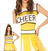 Cheerleader Jurkje Dames Geel