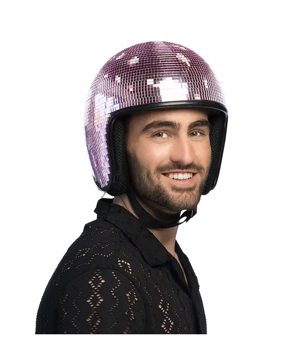 Disco Helm 80s Roze