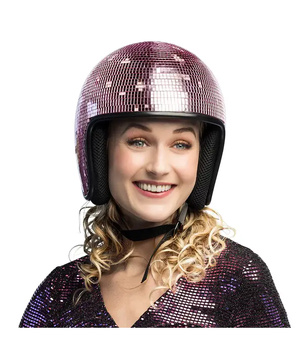 Disco Helm 80s Roze