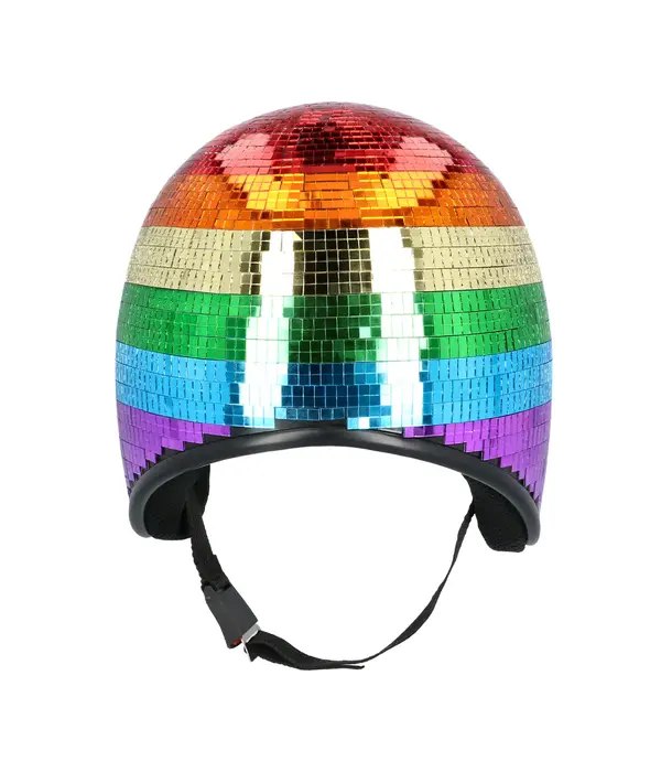 Disco Helm 80s Regenboog