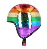 Disco Helm 80s Regenboog