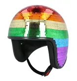 Disco Helm 80s Regenboog