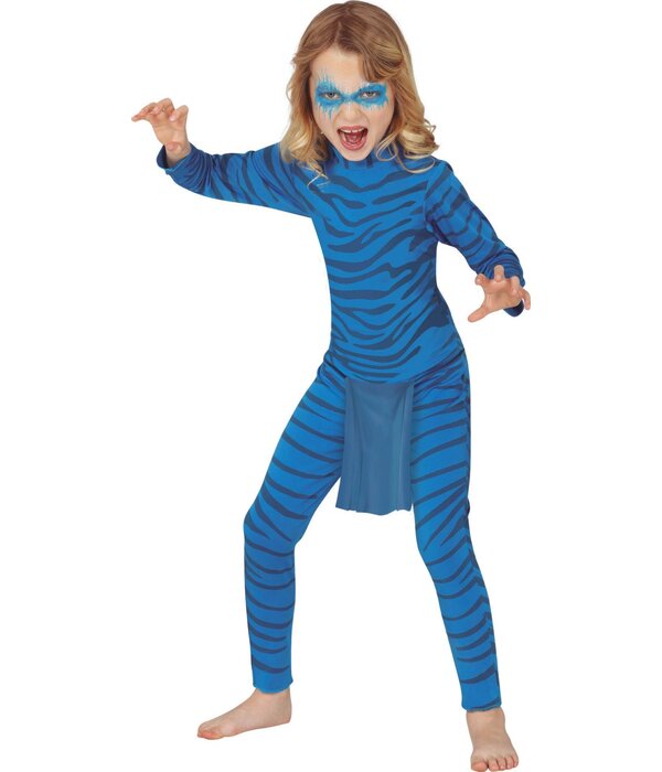 Avatar Kostuum Kind Blauw