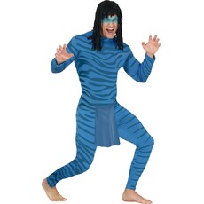 Avatar Kostuum Blauw Mannen
