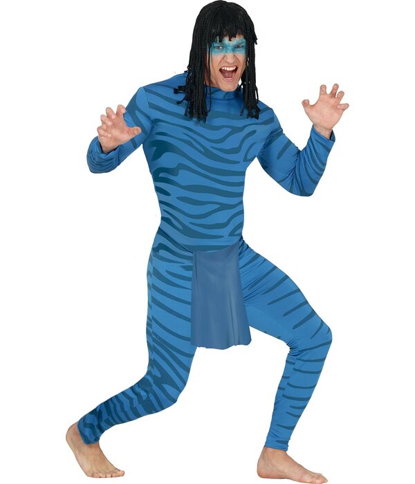 Avatar Kostuum Blauw Mannen