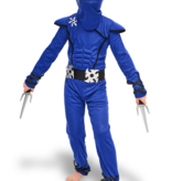 Blauwe Ninja Outfit Kind Compleet