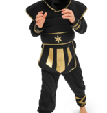 Ninja Verkleedpak Kind Zwart/Goud