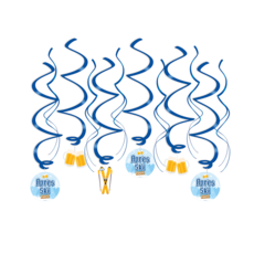 Hangdecoratie Swirls Après Ski (12st)