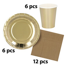 Tafelgerei Set Goud (24st)