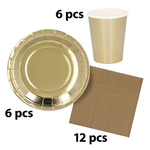 Tafelgerei Set Goud (24st)