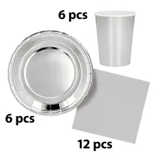 Tafelgerei Set Zilver (24st)