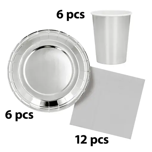 Tafelgerei Set Zilver (24st)