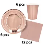 Tafelgerei Set Rosé Goud (24st)