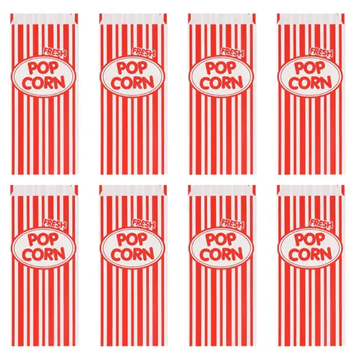 Popcorn Uitdeelzakjes Retro (8st)