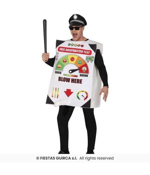 Funny Politie Alcoholtester Kostuum