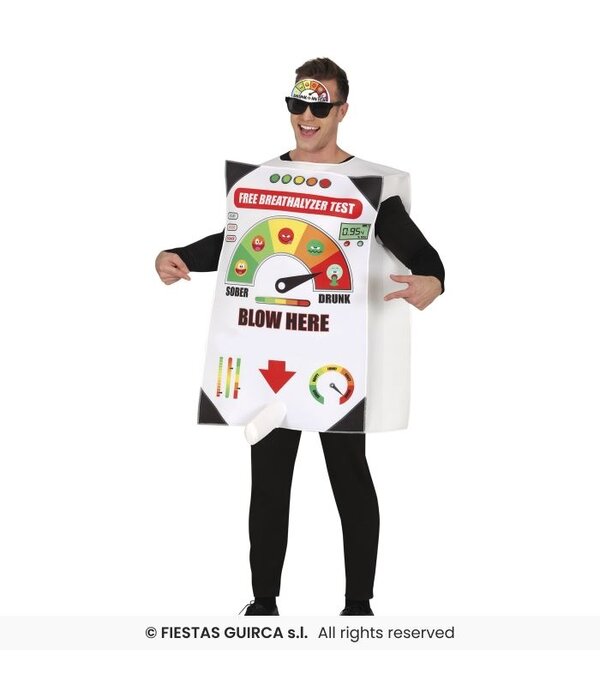 Funny Politie Alcoholtester Kostuum