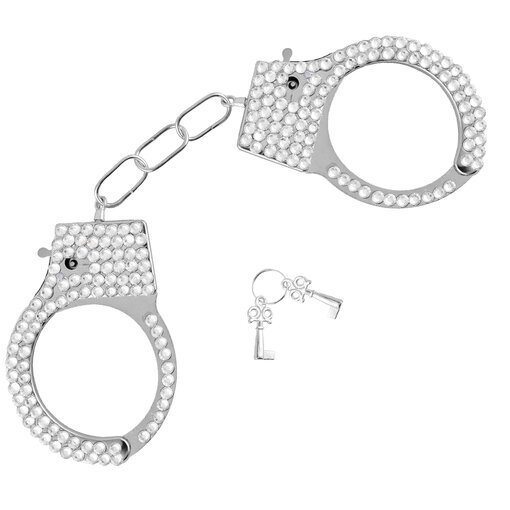 Handboeien met Zilveren pailletten