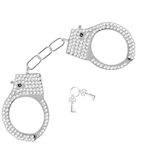 Handboeien met Zilveren pailletten