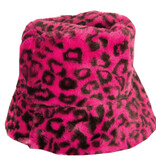 Hoed Luxe Léopard Roze Nepbont