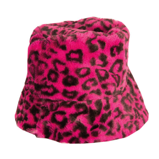 Hoed Luxe Léopard Roze Nepbont