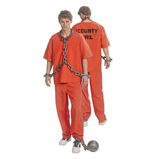 County Jail kostuum Heren Oranje