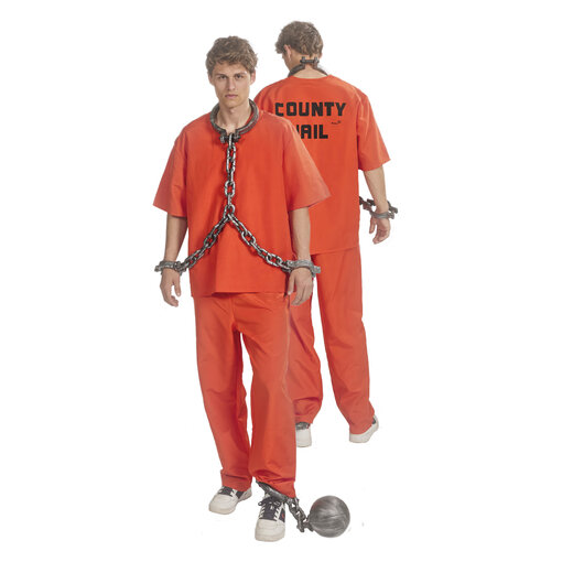County Jail kostuum Heren Oranje