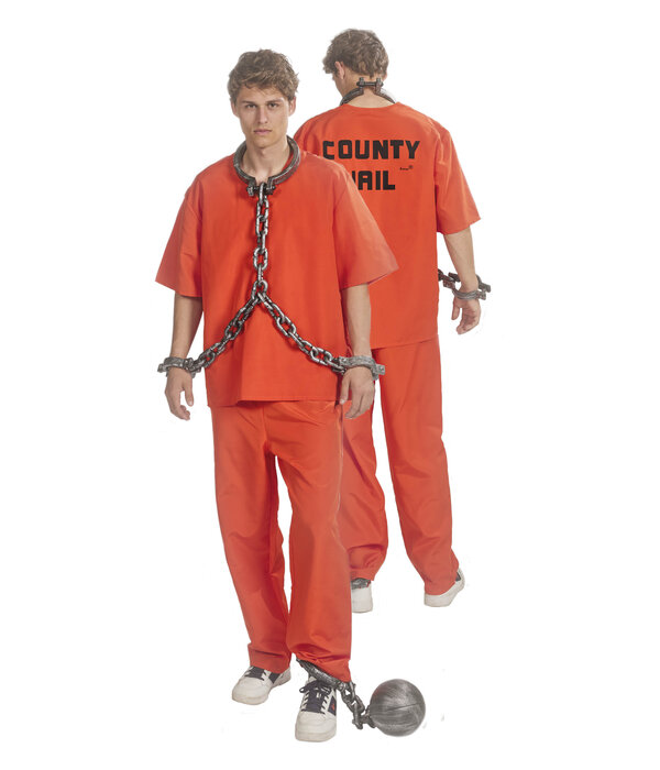 County Jail kostuum Heren Oranje