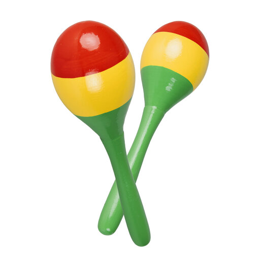 Sambaballen Hout Carnaval Rood Groen Geel