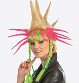 Pruik Punk Crazy Rainbow
