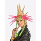 Pruik Punk Crazy Rainbow