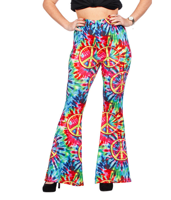 Hippiebroek Peace Tie-Dye Dames