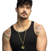 Ketting Wietblad Goud