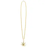 Ketting Wietblad Goud