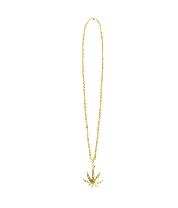 Ketting Wietblad Goud