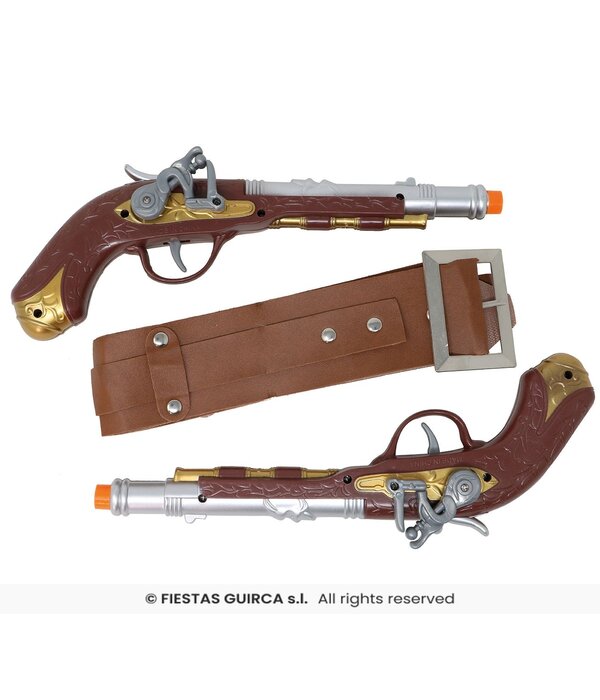 Piratenriem met 2 pistolen