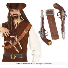Piratenriem met 2 pistolen